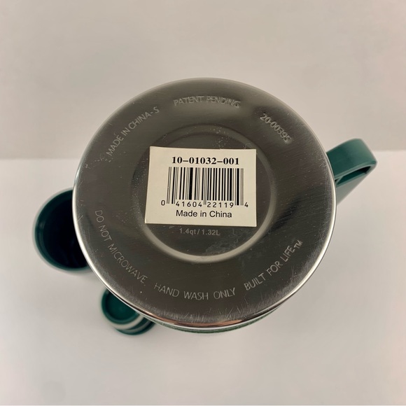 New STANLEY Green Stainless Steel XL 1.40Qt Classic Thermos Foldable Handle - Picture 9 of 15